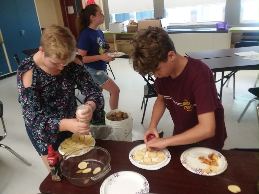 Making Potato Chips po