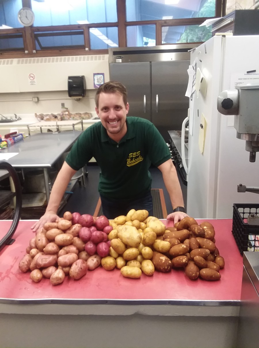 Potato Harvest in Cafeteria